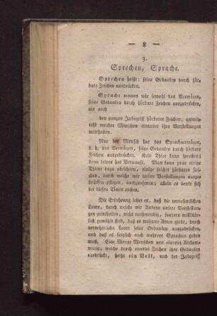 3. Sprechen, Sprache.