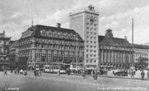 Leipzig: Augustusplatz mit Hochhaus