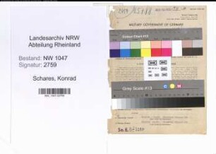 Entnazifizierung Konrad Schares , geb. 06.11.1898 (Spediteur)