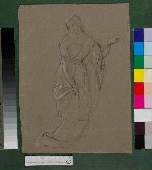 Studie zu trauernder Maria Magdalena am Grabe Christi