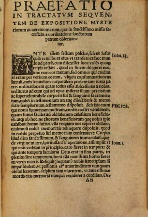 Tractatus de expositione mysteriorum Missae