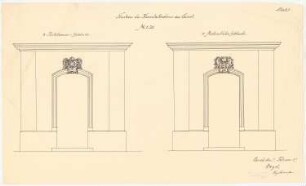 Kunstakademie, Kassel: Portale der Bildhauer- und Maler-Schülergebäude