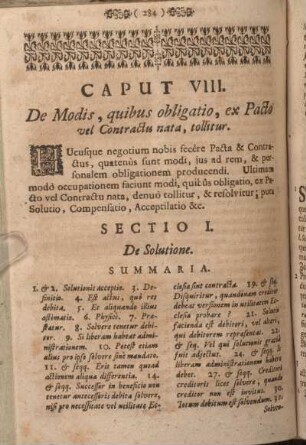 Sectio I. De Solutione.