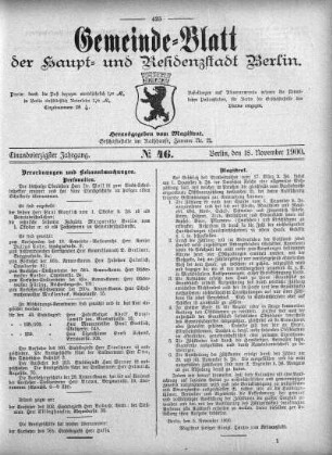 1900,46: No. 46, 18. November 1900