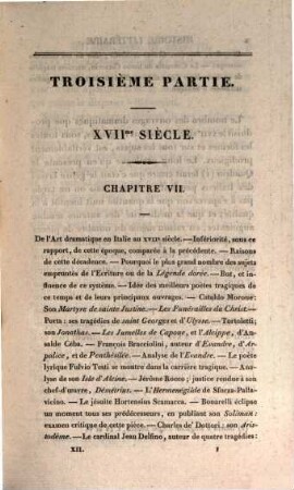 Histoire littéraire d'Italie, 12