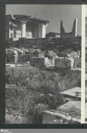 Knossos, Die minoische Palastanlage von Süden