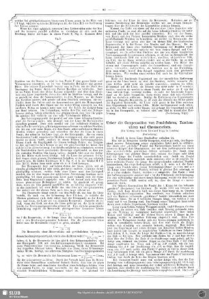 Ueber die Compensation von Pendeluhren, Taschenuhren und Chronometern (Fortsetzung)