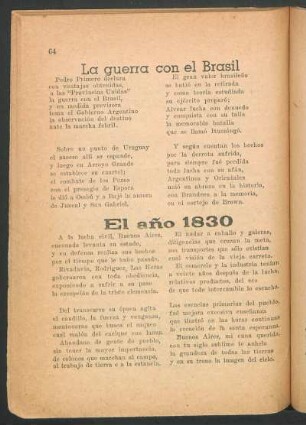 La guerra con el Brasil