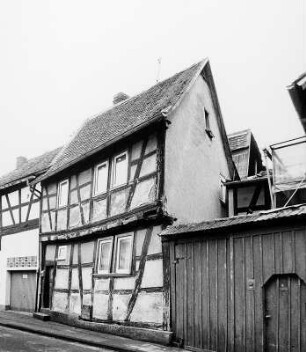 Fachwerkwohnhaus; Babenhausen, Am Hexenturm 28