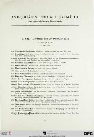 Antiquitäten und alte Gemälde aus verschiedenem Privatbesitz (Nr. 159-923)