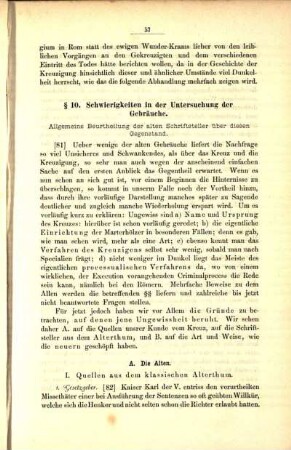 I. Quellen aus dem klassischen Alterthum.