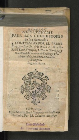 Pt. 2: Advertencias para los confessores de los naturales