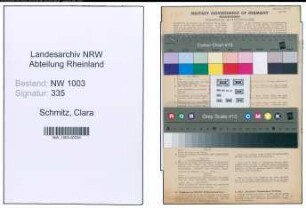 Entnazifizierung Clara Schmitz , geb. 02.06.1890 (Friseuse)