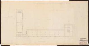 Reichsluftfahrtministerium, Berlin: Teilgrundriss Verbindungsbau 1:100 (KG)