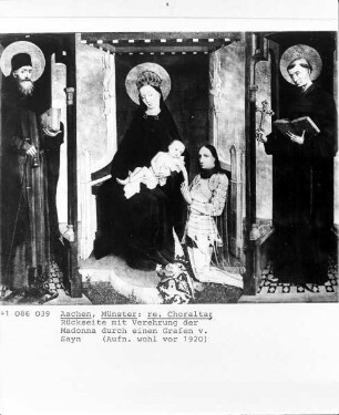 Kreuzigungsaltar — Madonna mit Stifter