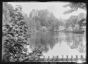 Tharandt. Schlossteich und Ruine