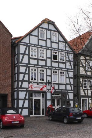 Wohn- und Geschäftshaus (Wohn- und Geschäftshaus, Fachwerk); Frankenberg, Obermarkt 14