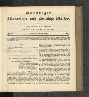 No. 22. 16. März 1853