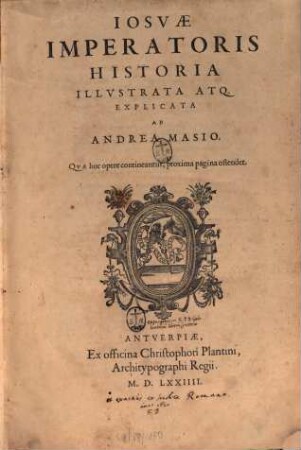 Josuae Imperatoris Historia