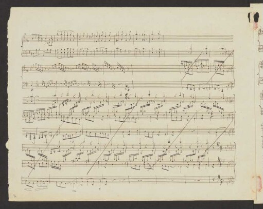 Instrumentalstücke. Fragmente; vl, pf; g-Moll; H 386