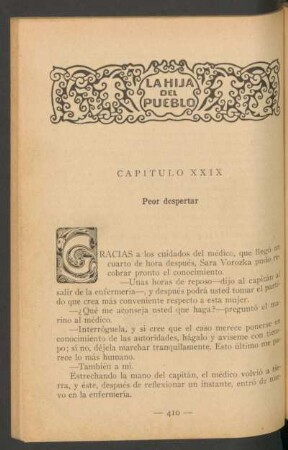 Capítulo XXIX - Peor despertar