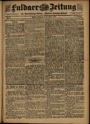 Ausgabe vom Mittwoch, den 14. Januar 1903.
