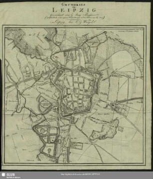 Grundriss von Leipzig