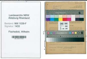 Entnazifizierung Wilhelm Fischedick , geb. 04.01.1904 (Kaufmann)