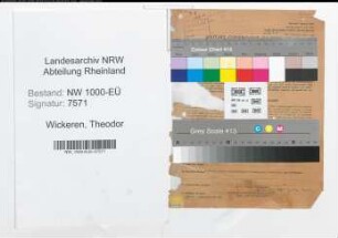 Entnazifizierung Theodor Van Wickeren, geb. 04.11.1906 (Ingenieur)