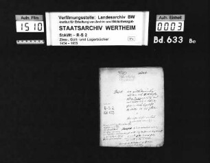 Wenkheimer Gült und Zinsen