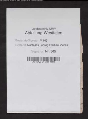1 Brief von Wesener, Richter in Recklinghausen