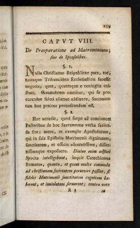 259-273, Caput VIII.