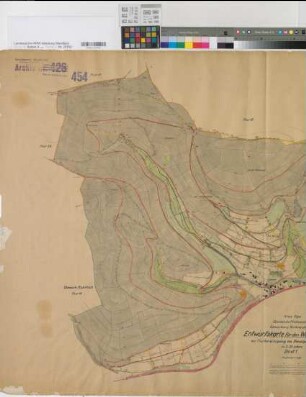 Kirchveischede (Lennestadt), Umlegung Benolpe, Wege- und Gewässerplan Bl.1