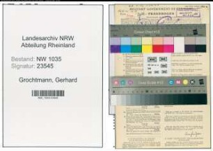 Entnazifizierung Gerhard Grochtmann , geb. 03.11.1903 (Bergingenieur)