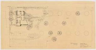 Haus und Garten Paepke, Hofgeismar-Carlsdorf: Gartenplan, aber kaum Angaben zur Bepflanzung 1:100