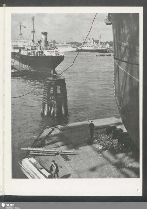 Bug eines Dampfers im Dock