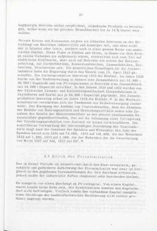 2. 5 Kritik der Privatinitiative