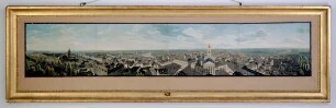 Ansicht: Panorama der Stadt Karlsruhe