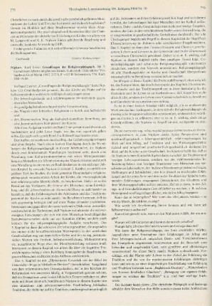 775-777 [Rezension] Gemeinsam leben und glauben lernen