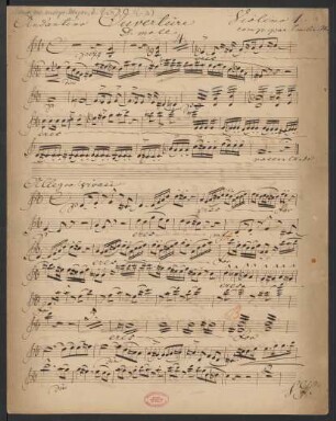 Ouvertüren; orch; d-Moll
