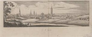 Ansicht von Limoges, Kupferstich, 1646 : Limoges = Lemovicum. - [Franckfurt am Mayn] : [Merian] , [1638]. - 1 Kunstbl. : Kupferstich ; 31 x 9 cm