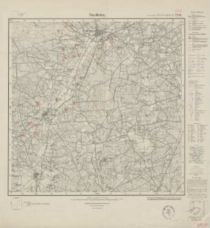 4007 (alte Nr.: 2209) Stadtlohn, Meßtischblatt (4cm - Karte)