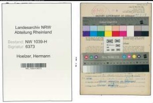 Entnazifizierung Hermann Hoelzer , geb. 04.02.1918 ()