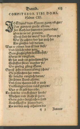 Psalmus CXI. - Psalmus CXX.