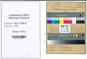 Entnazifizierung Franz Duwe , geb. 15.04.1900 (Hausmeister)