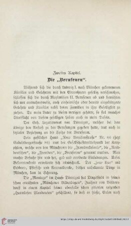 Zweites Kapitel: Die „Berufenen“