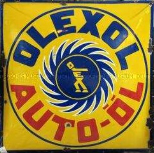 Werbeschild "Olexol Auto Öl"
