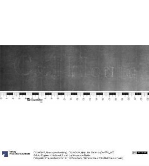 Name (zweikonturig): C&I HONIG