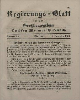Nr. 28 : 11. November 1857