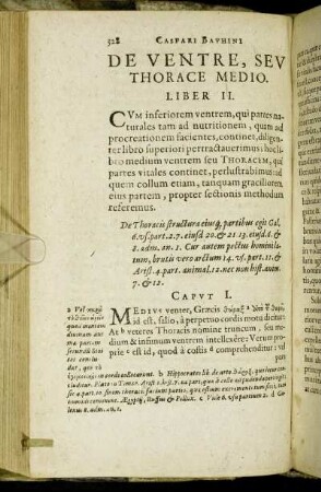 De Ventre, Seu Thorace Medio. Liber II.